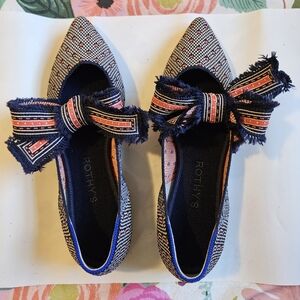 New Rothy's Coral Dot Mary Jane Flats Size 7.5